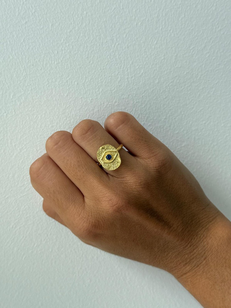 ANILLO OJO AZUL