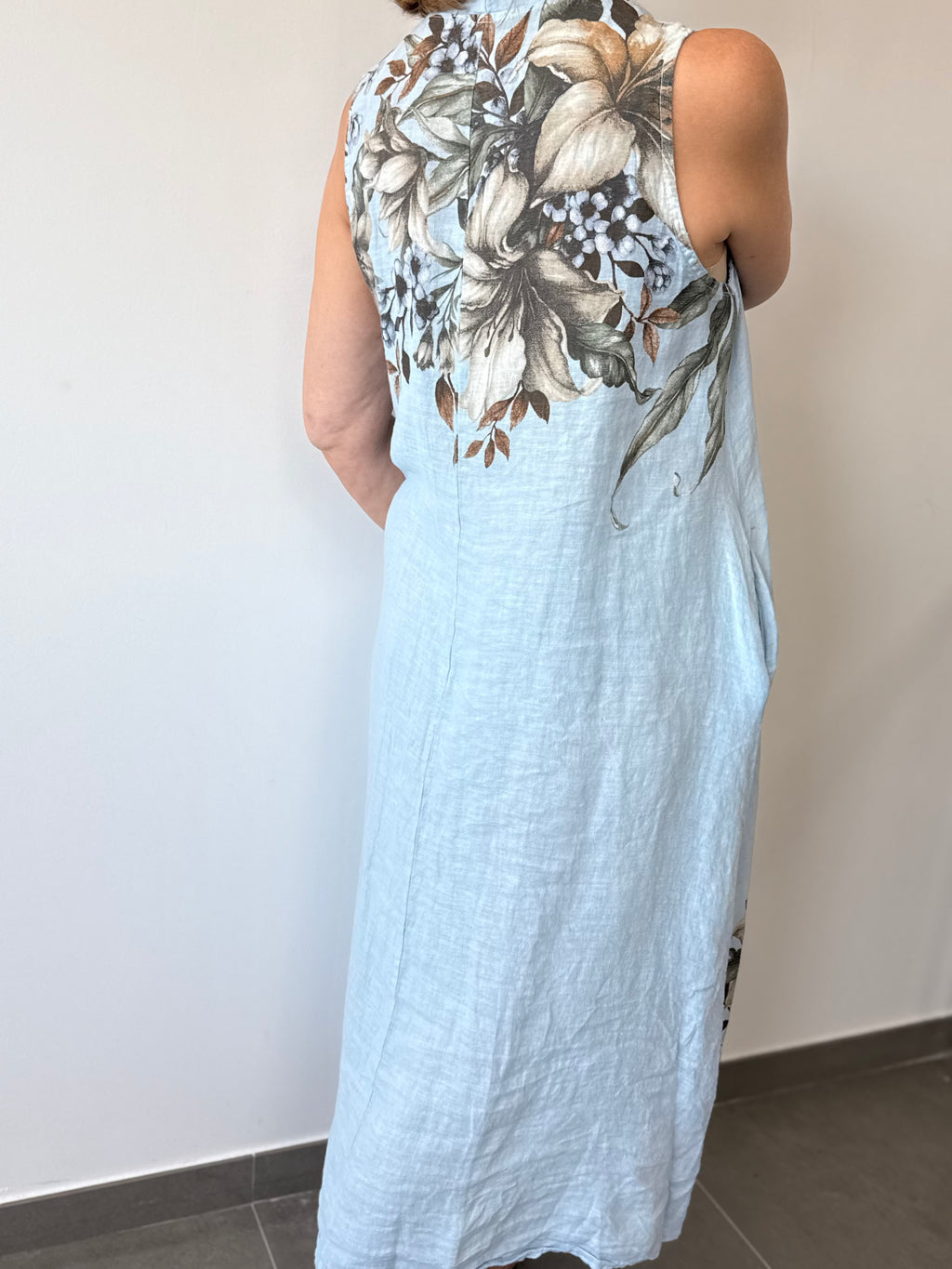 VESTIDO HAITÍ CELESTE