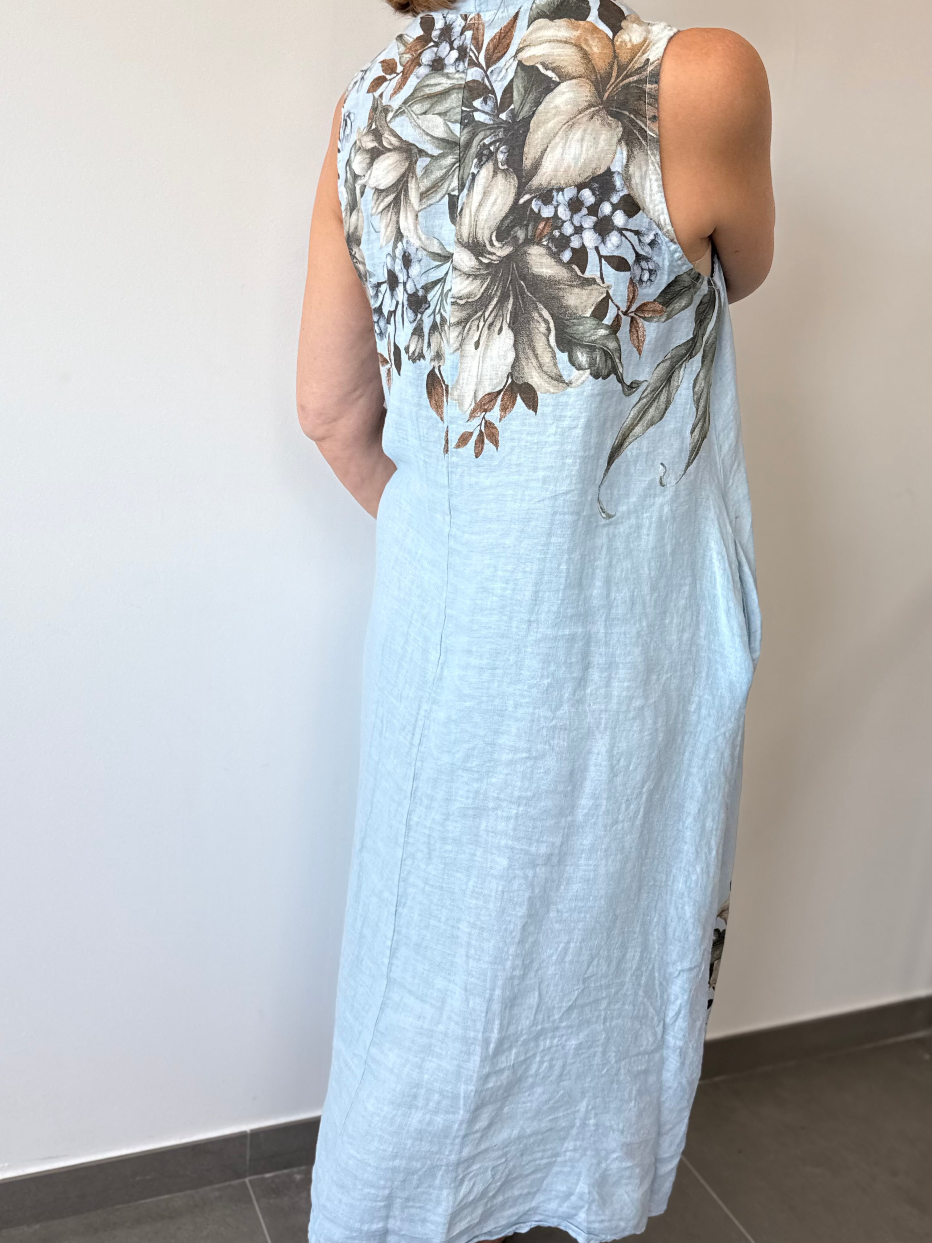 VESTIDO HAITÍ CELESTE
