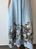 VESTIDO HAITÍ CELESTE