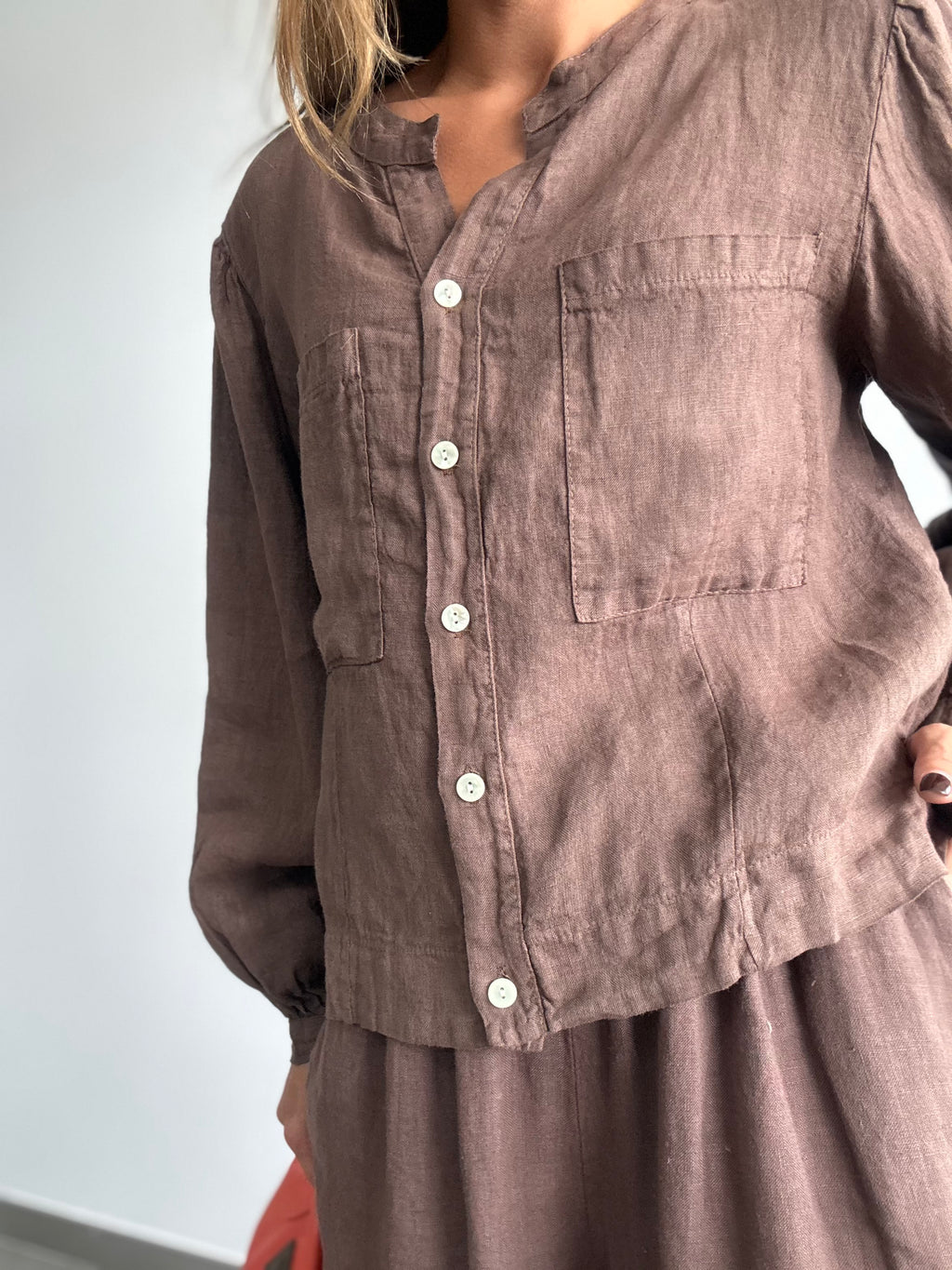 CAMISA SERILDA CHOCOLATE