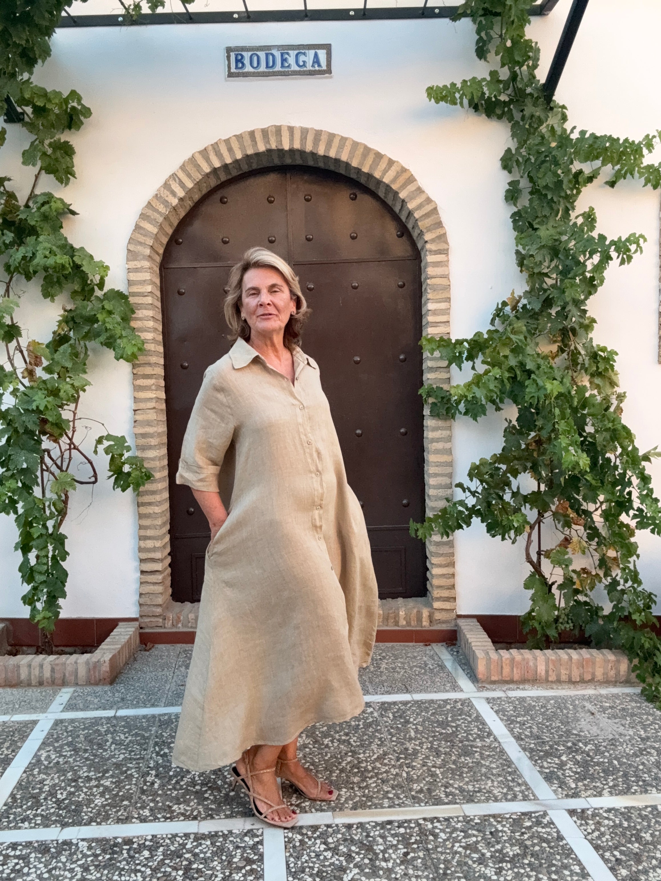 VESTIDO UMBRIA  CAMEL