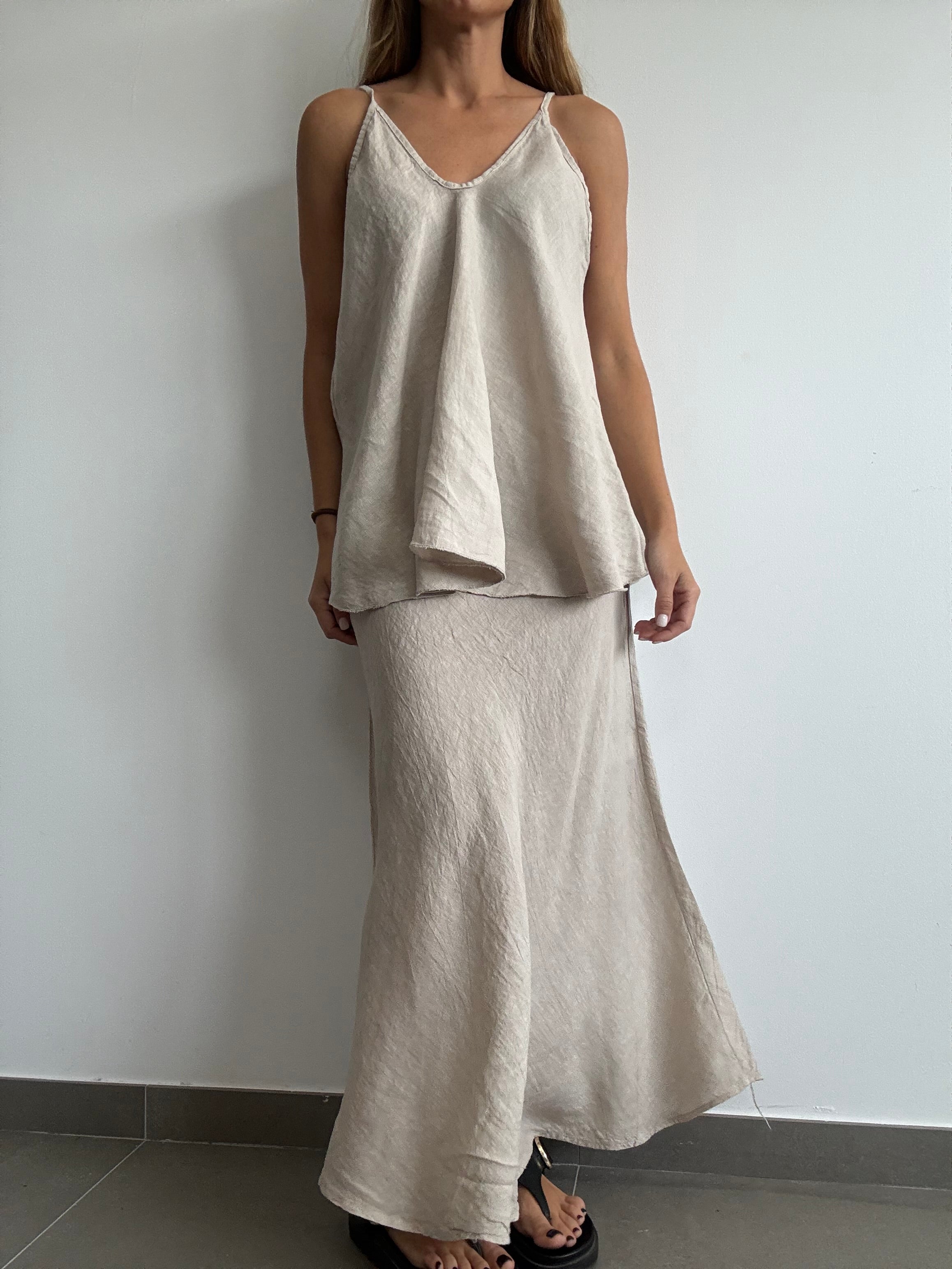 FALDA SIRA BEIGE
