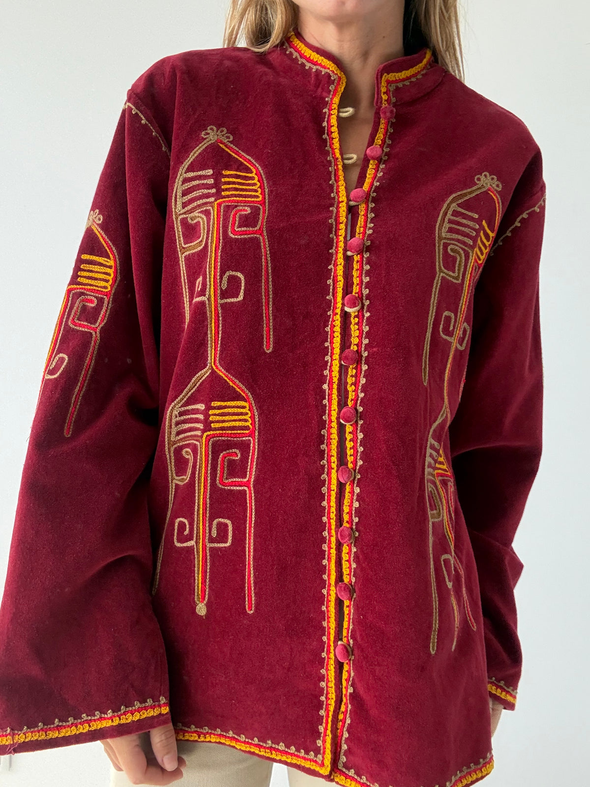 CHAQUETA ZAR BURDEOS