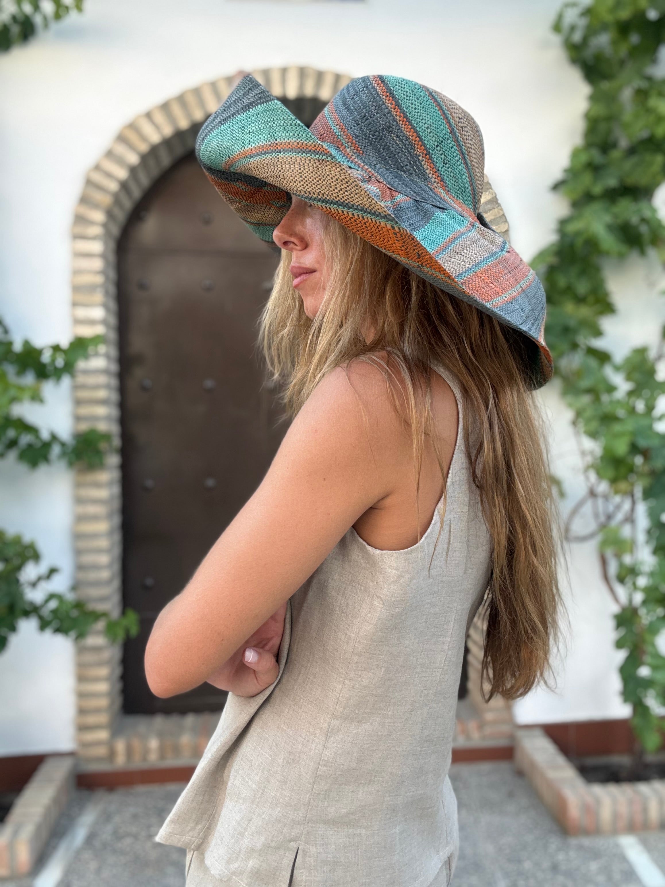 SOMBRERO RAFIA COLORES 5