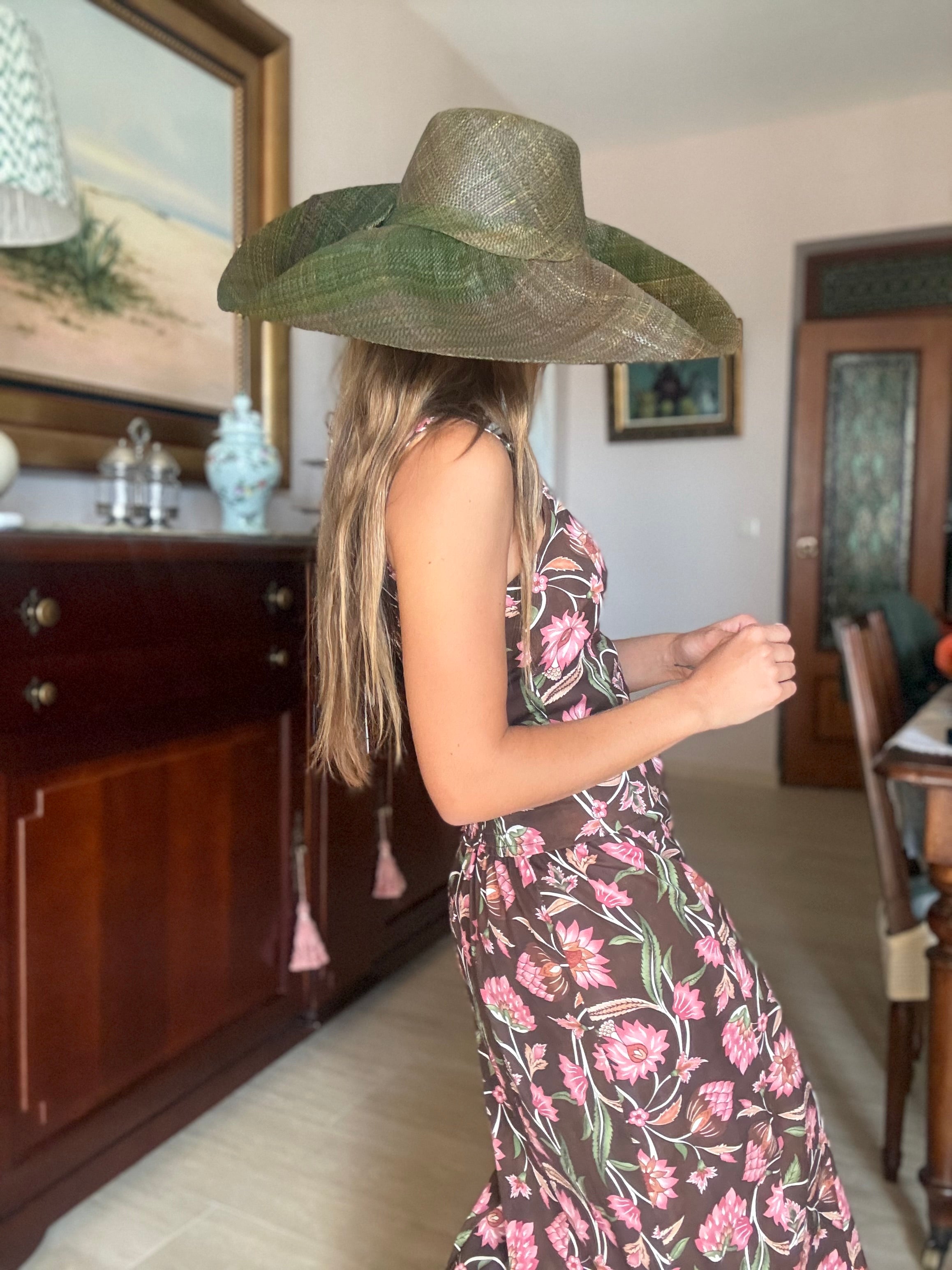 SOMBRERO RAFIA VERDE