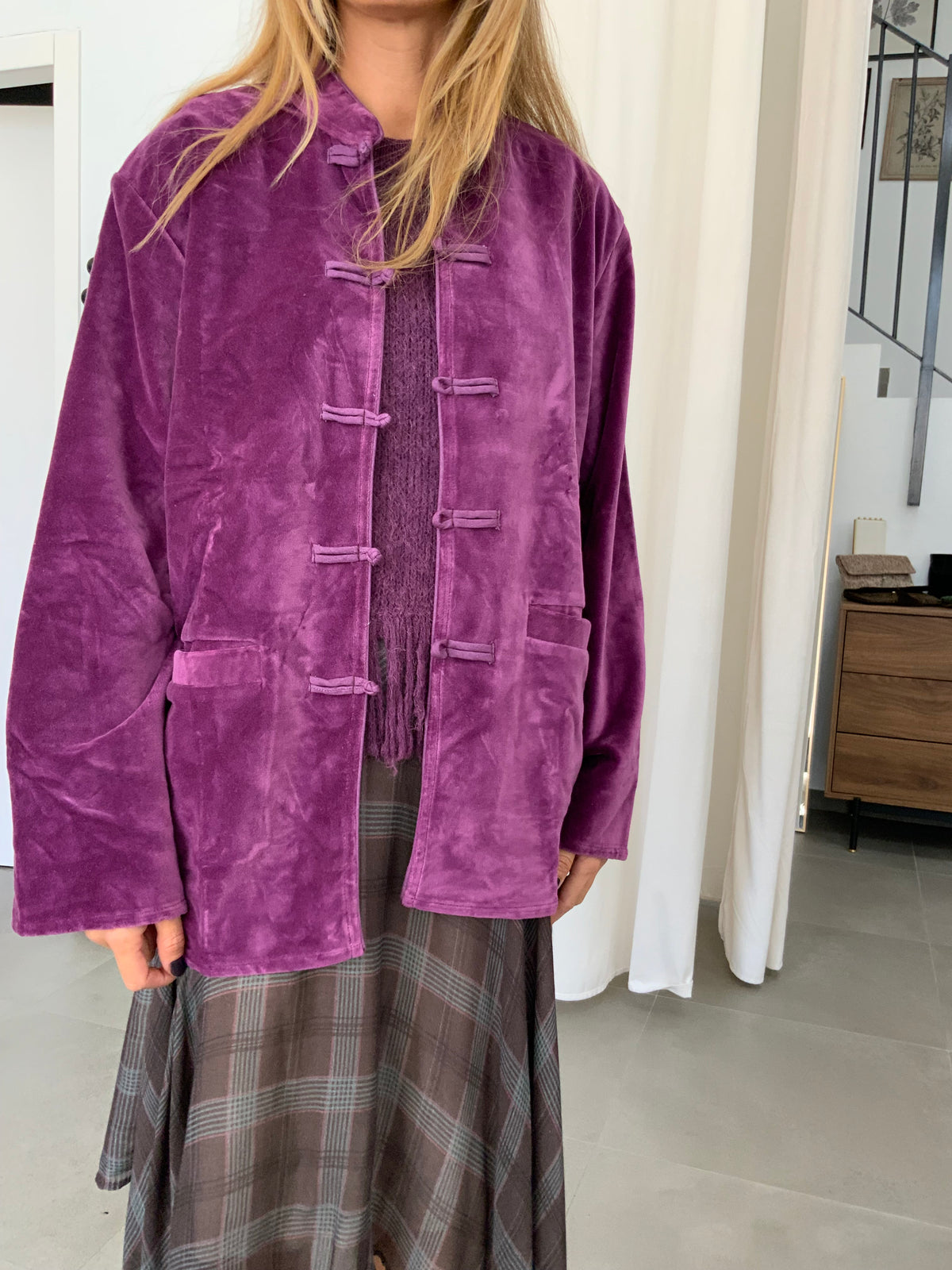 CHAQUETA DRENDE MORADO