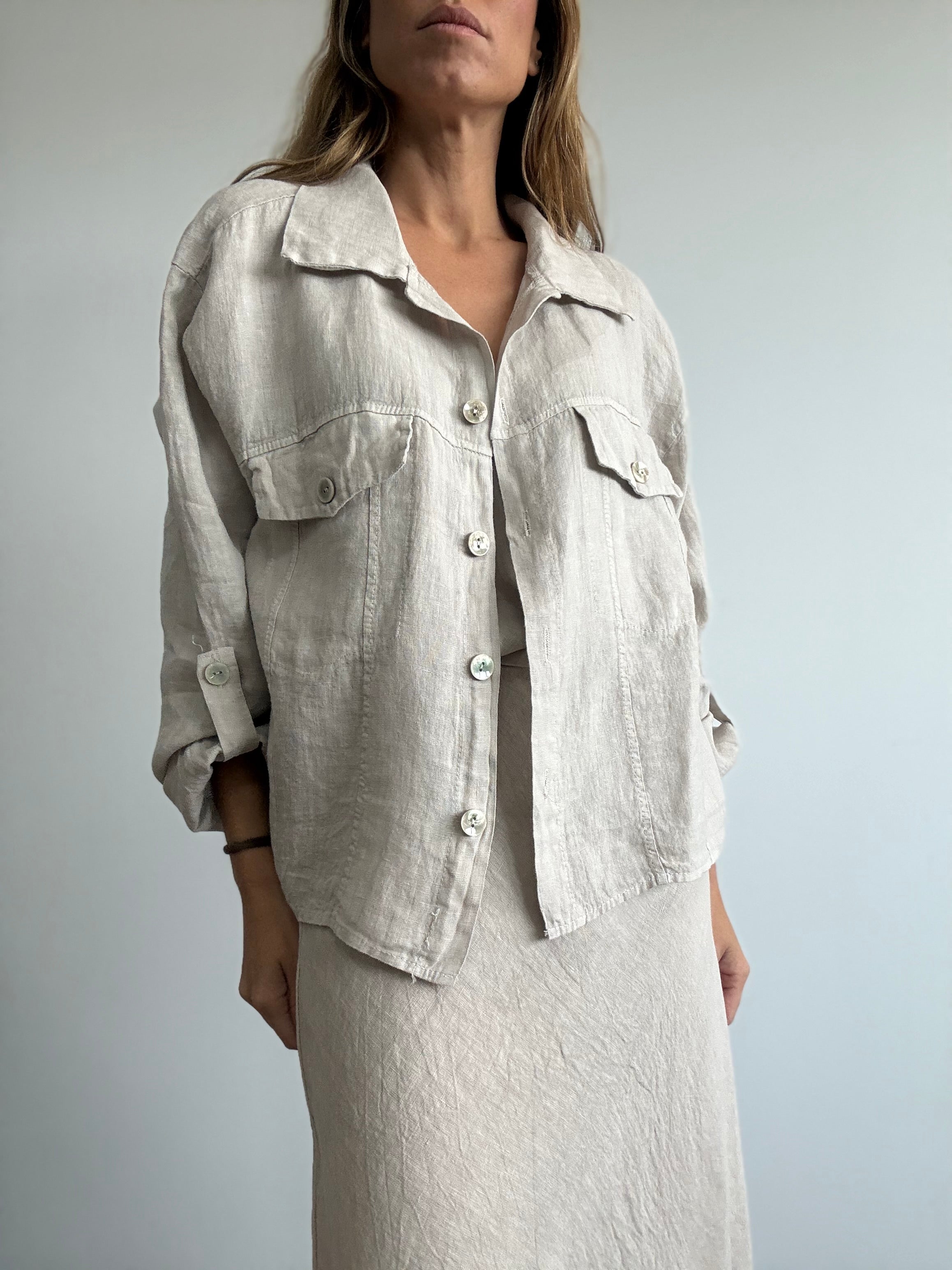 CHAQUETA GALA BEIGE