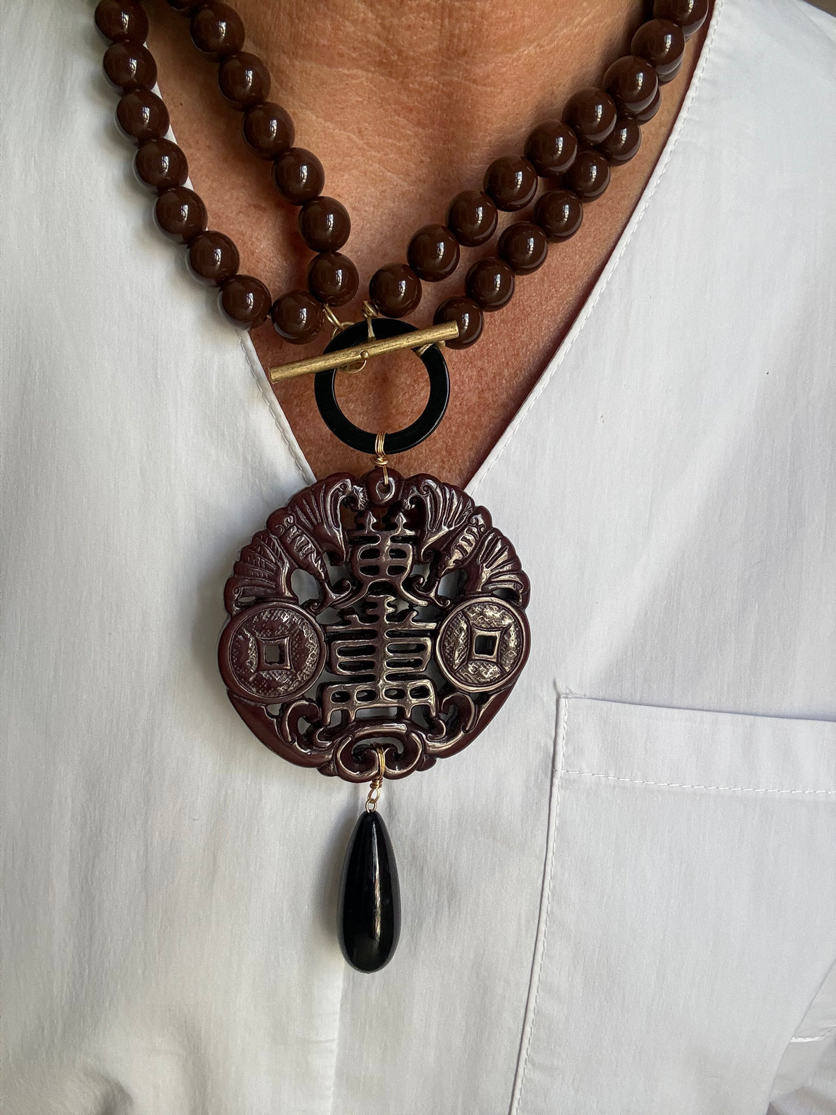 COLLAR PEKÍN  MARRÓN