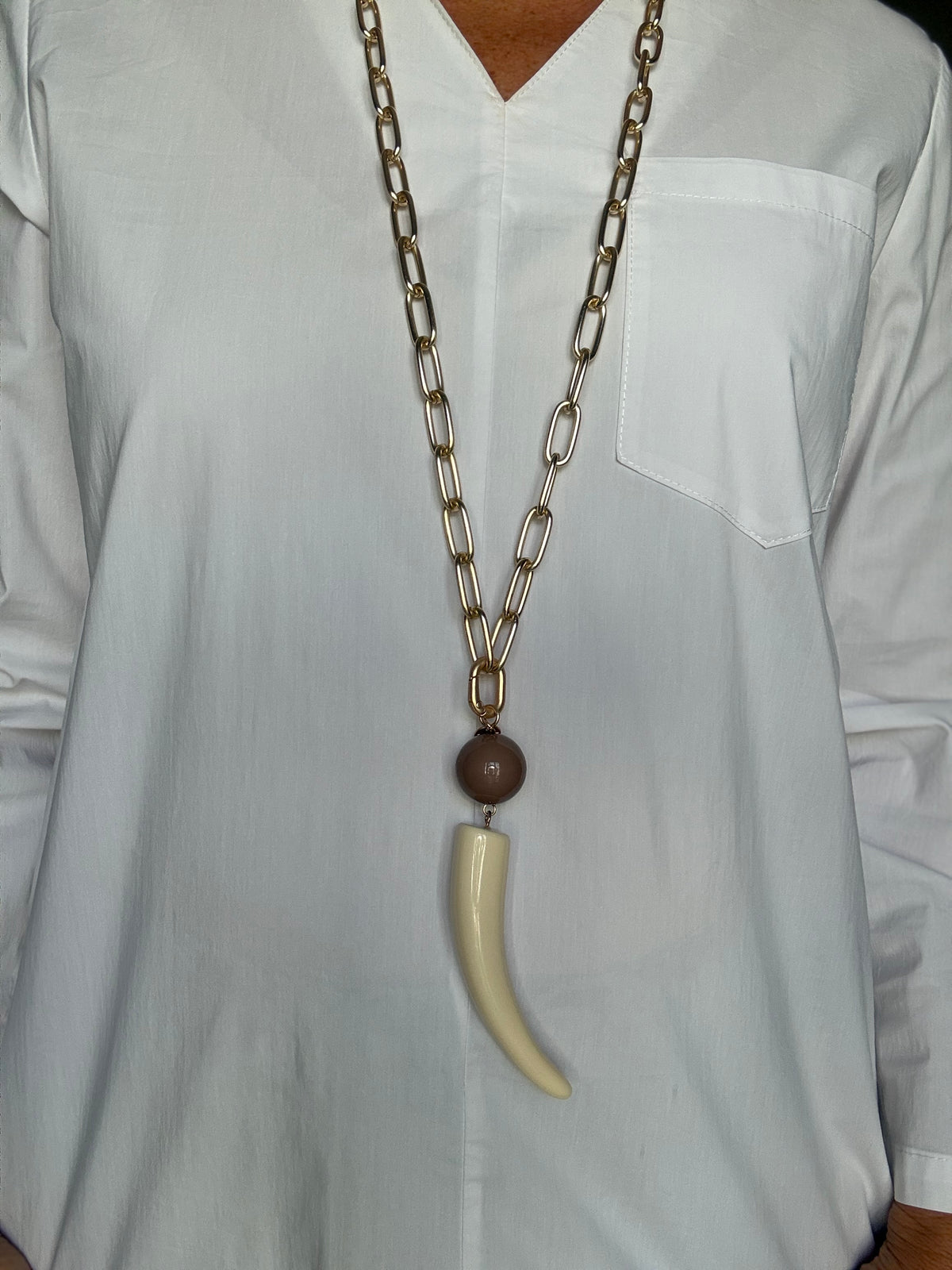 COLLAR DUVA BEIGE