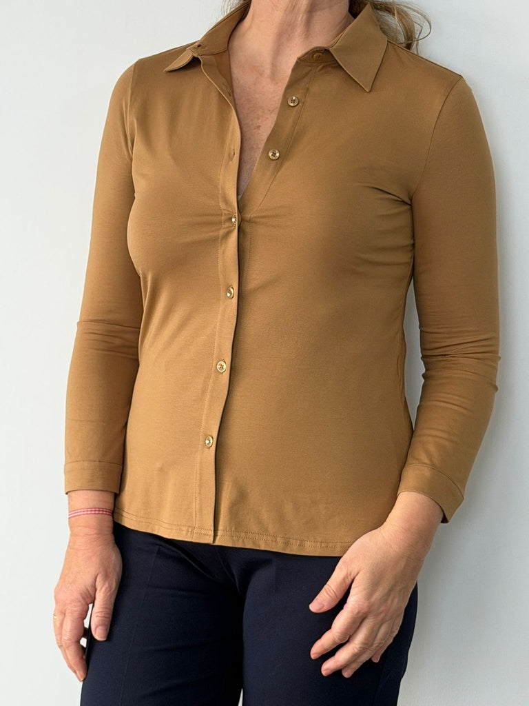 CAMISA AFRODISIA CAMEL