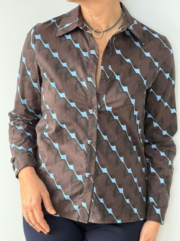 CAMISA LETI CHOCOLATE