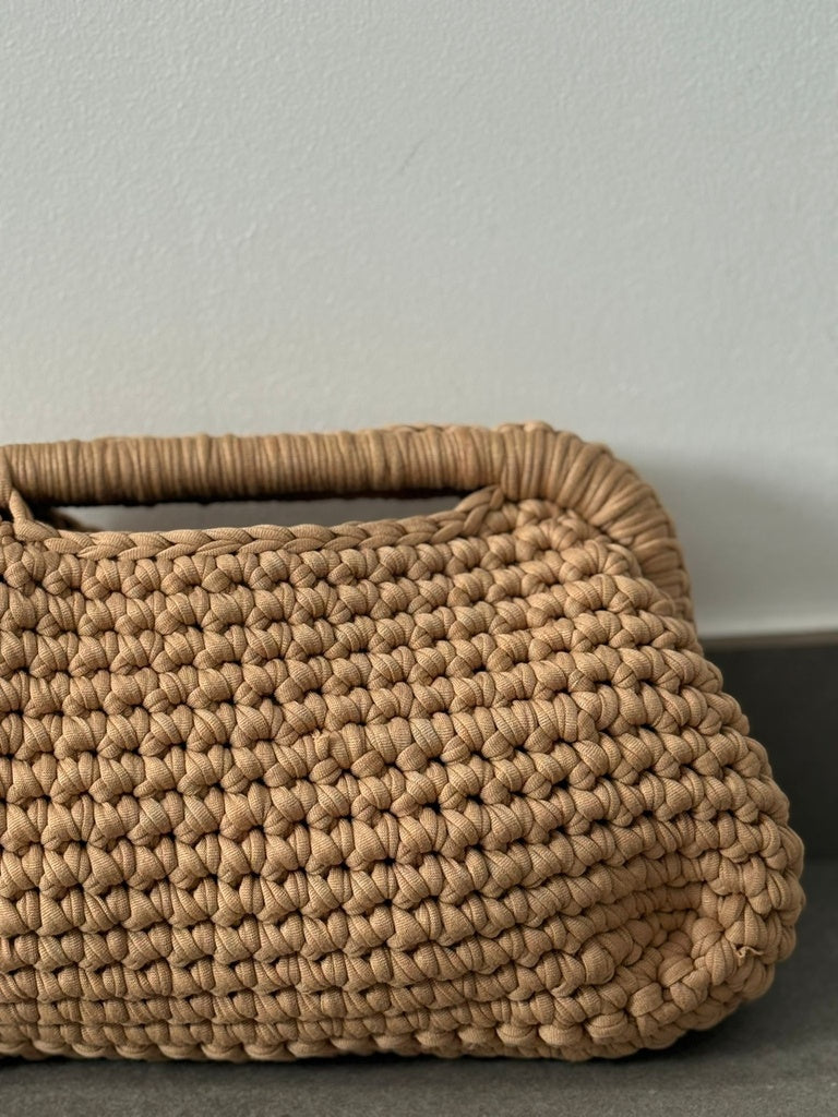 BOLSO NUDOS  TOSTADO