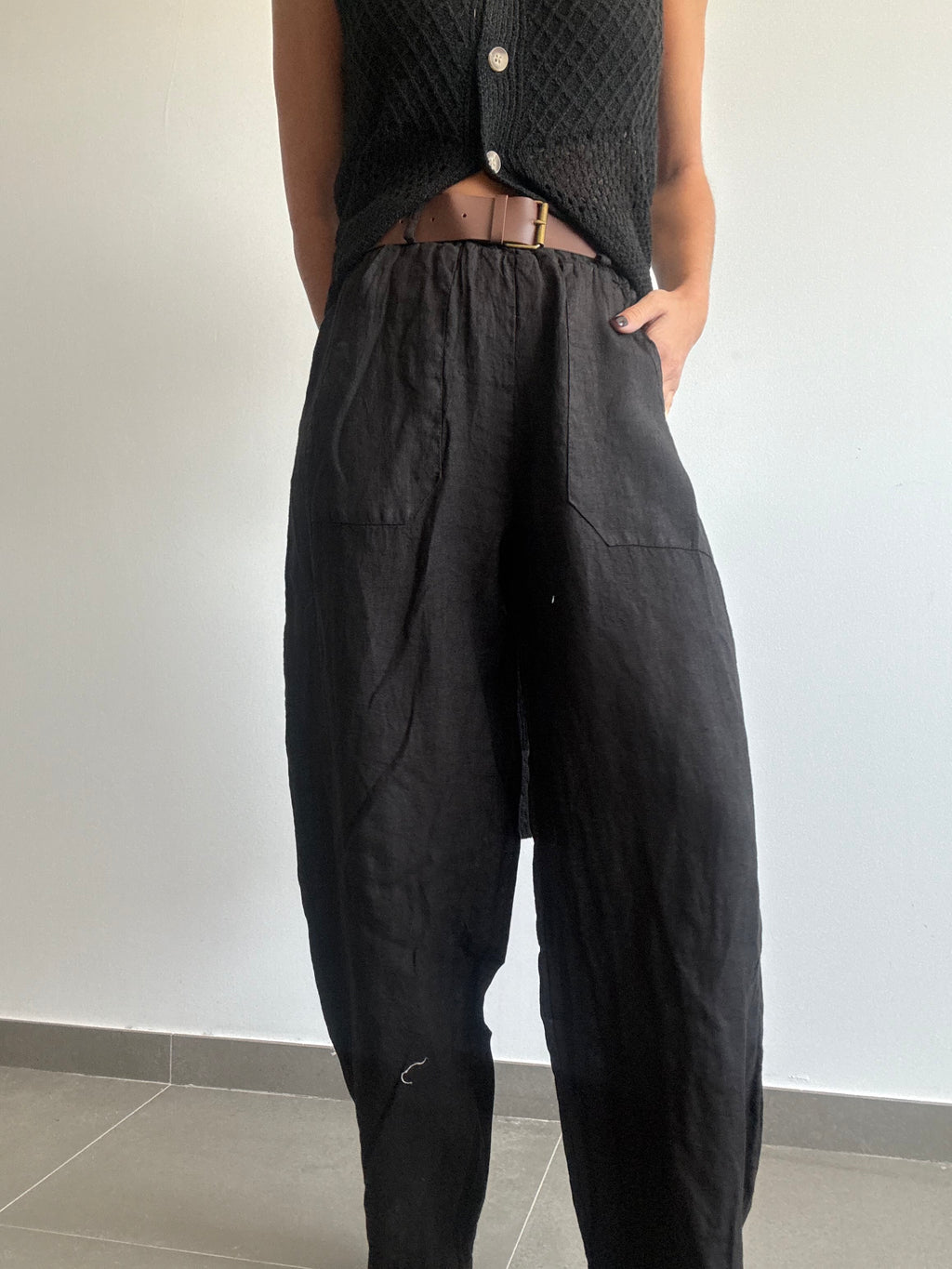 PANTALÓN LINO CINTURÓN