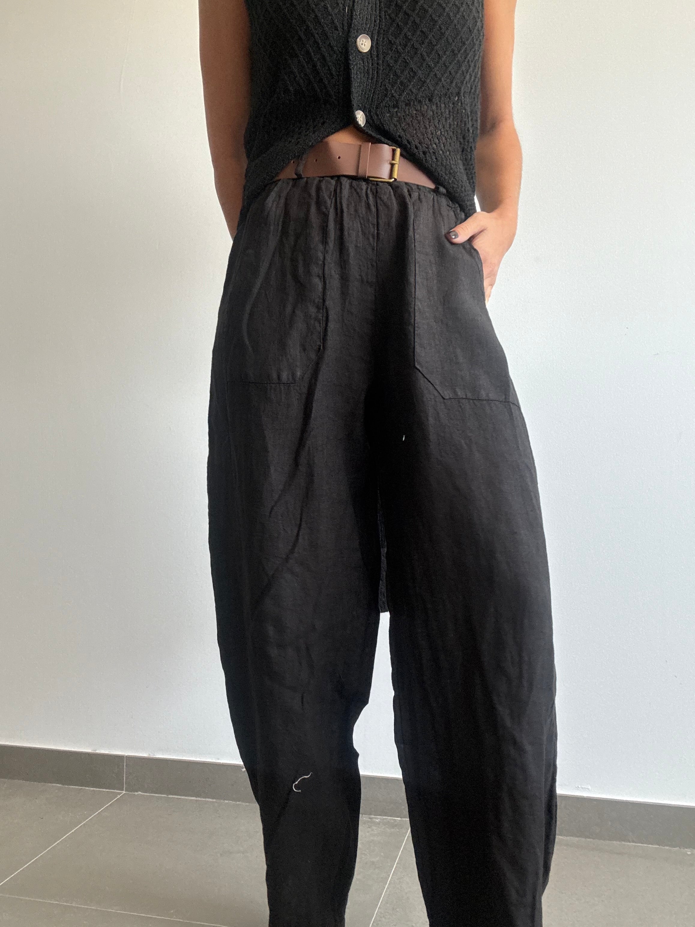PANTALÓN LINO CINTURÓN