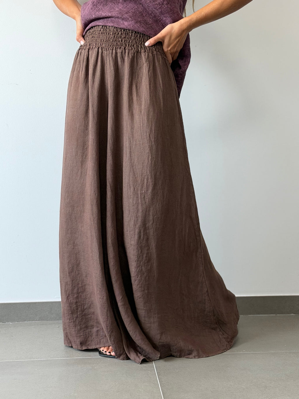 PANTALÓN BASTINA CHOCOLATE