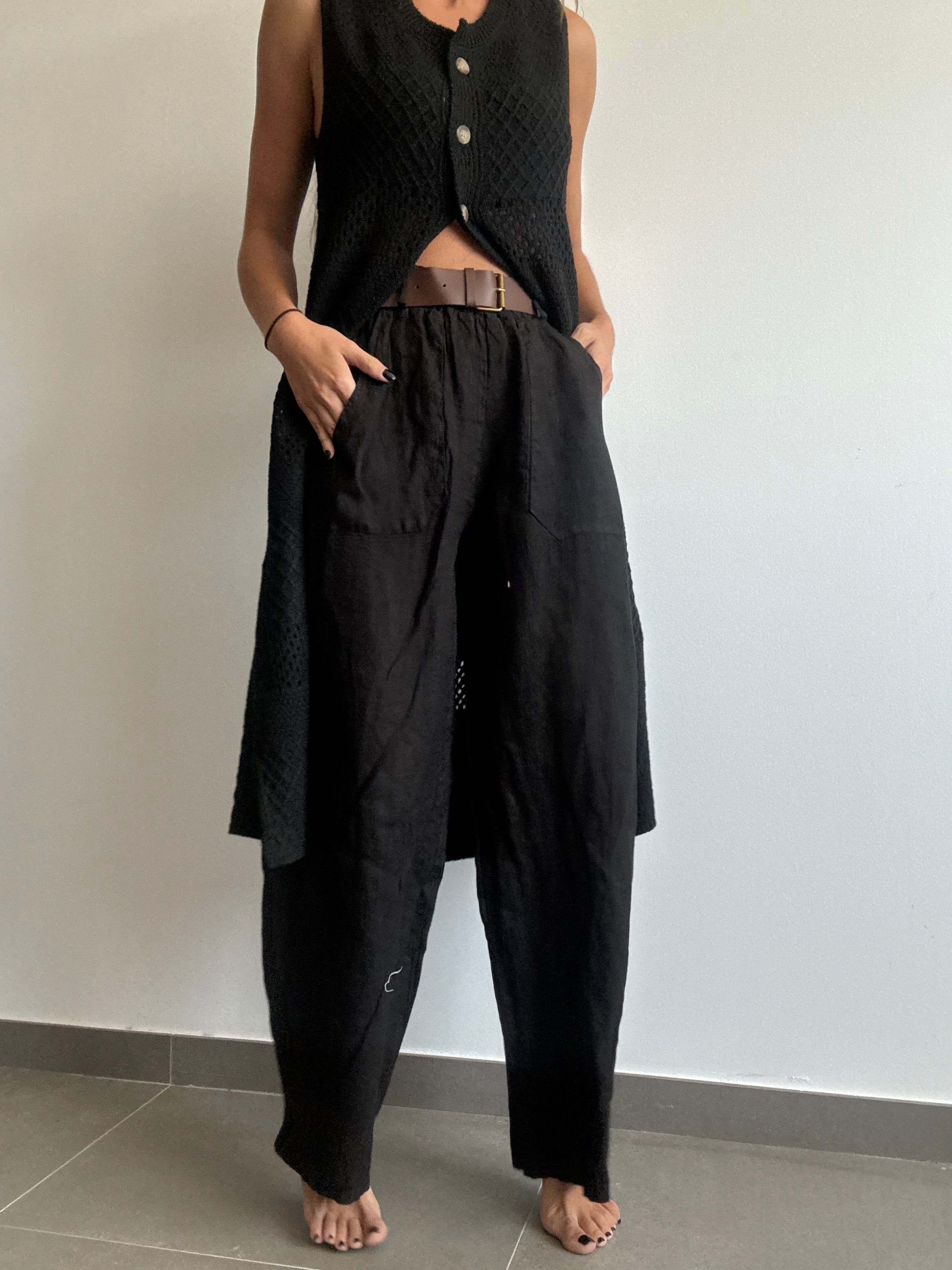 PANTALÓN LINO CINTURÓN