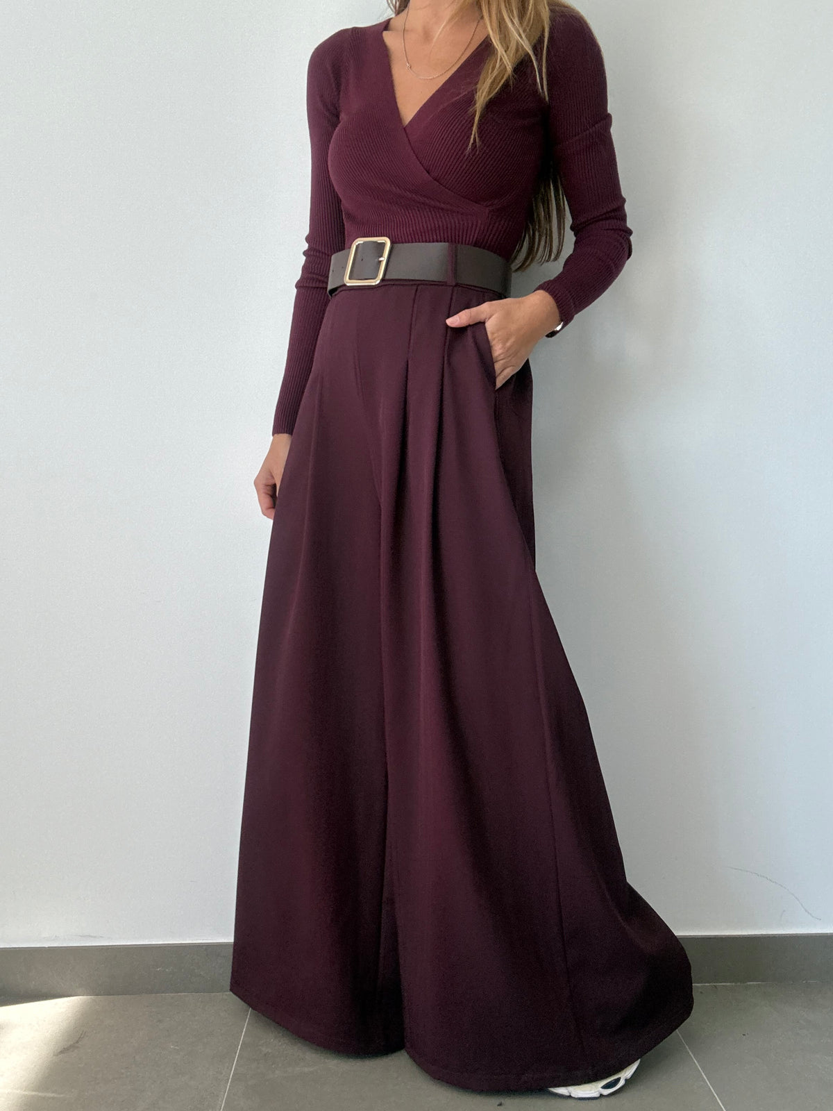 PANTALÓN ELISA BURDEOS