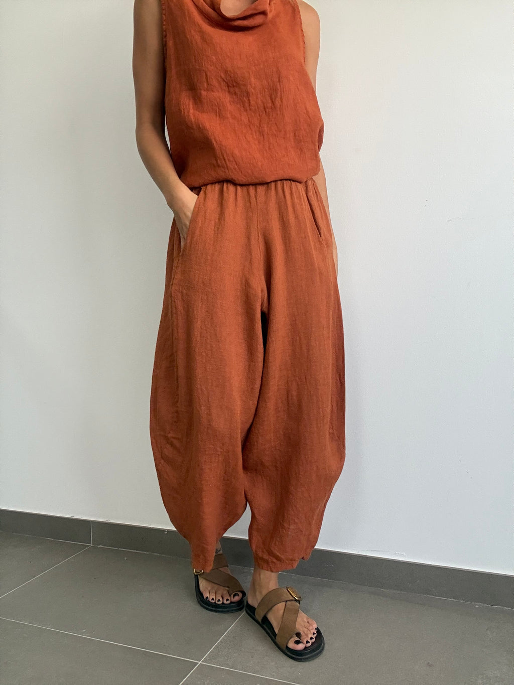PANTALÓN LUMINA TEJA