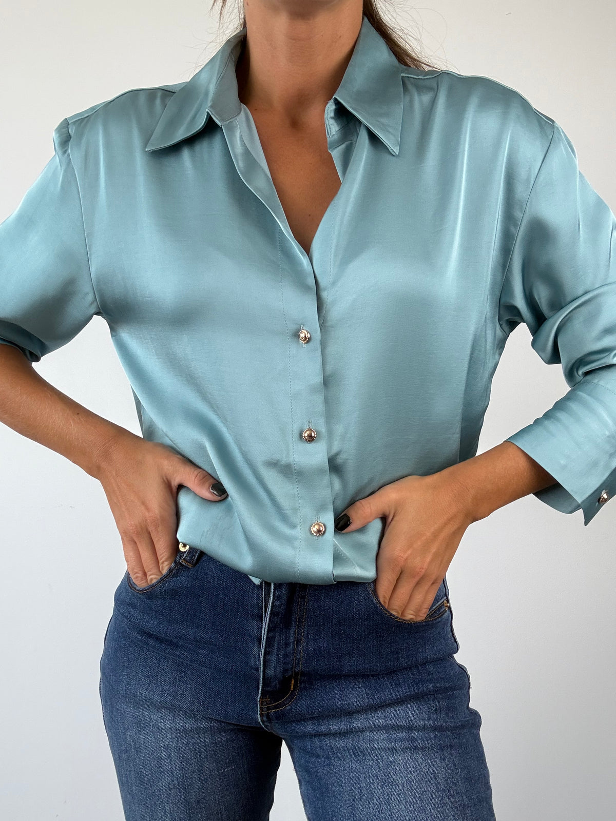 CAMISA LIBRA VERDE AGUA