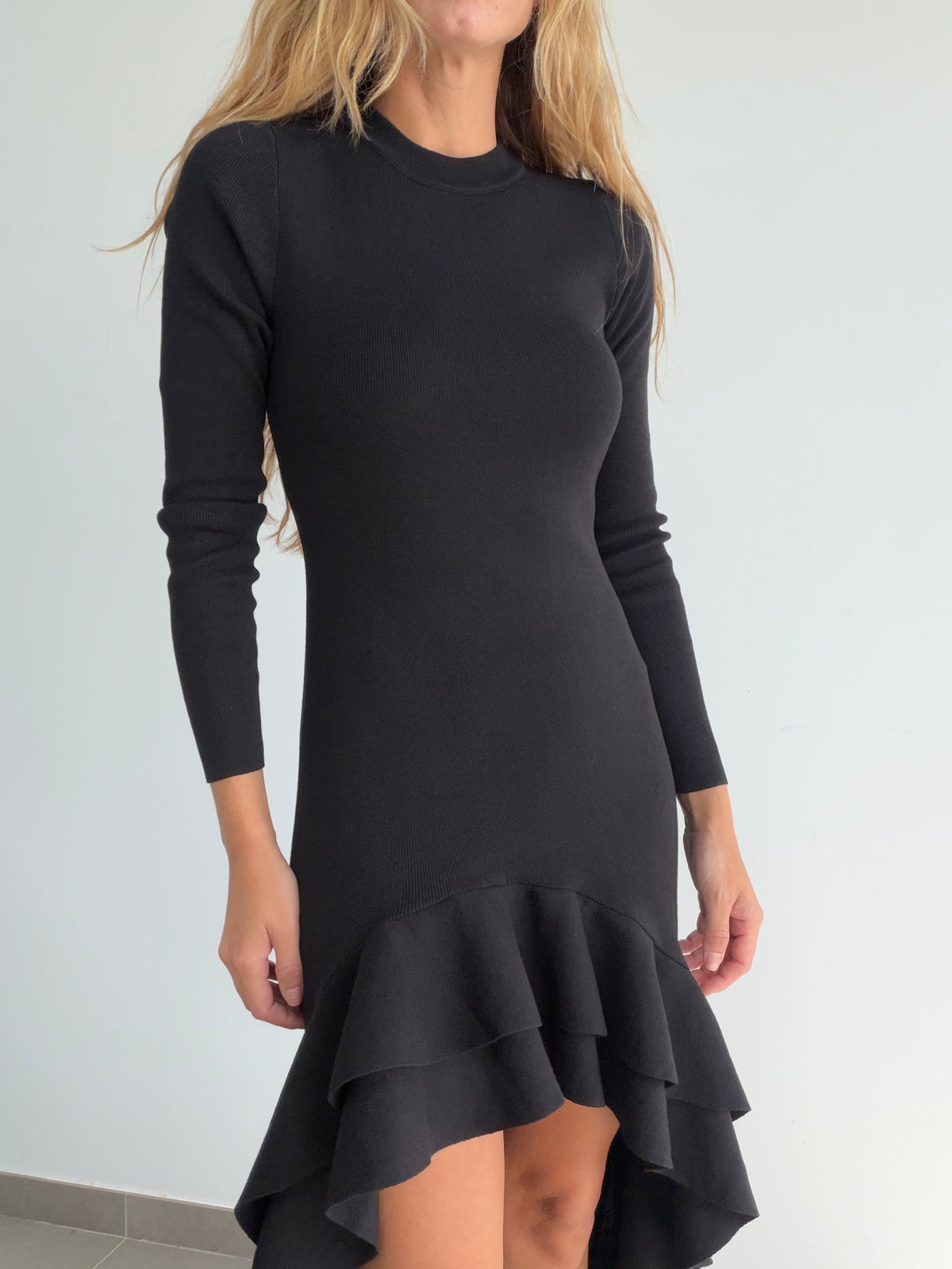 VESTIDO VUELO NEGRO