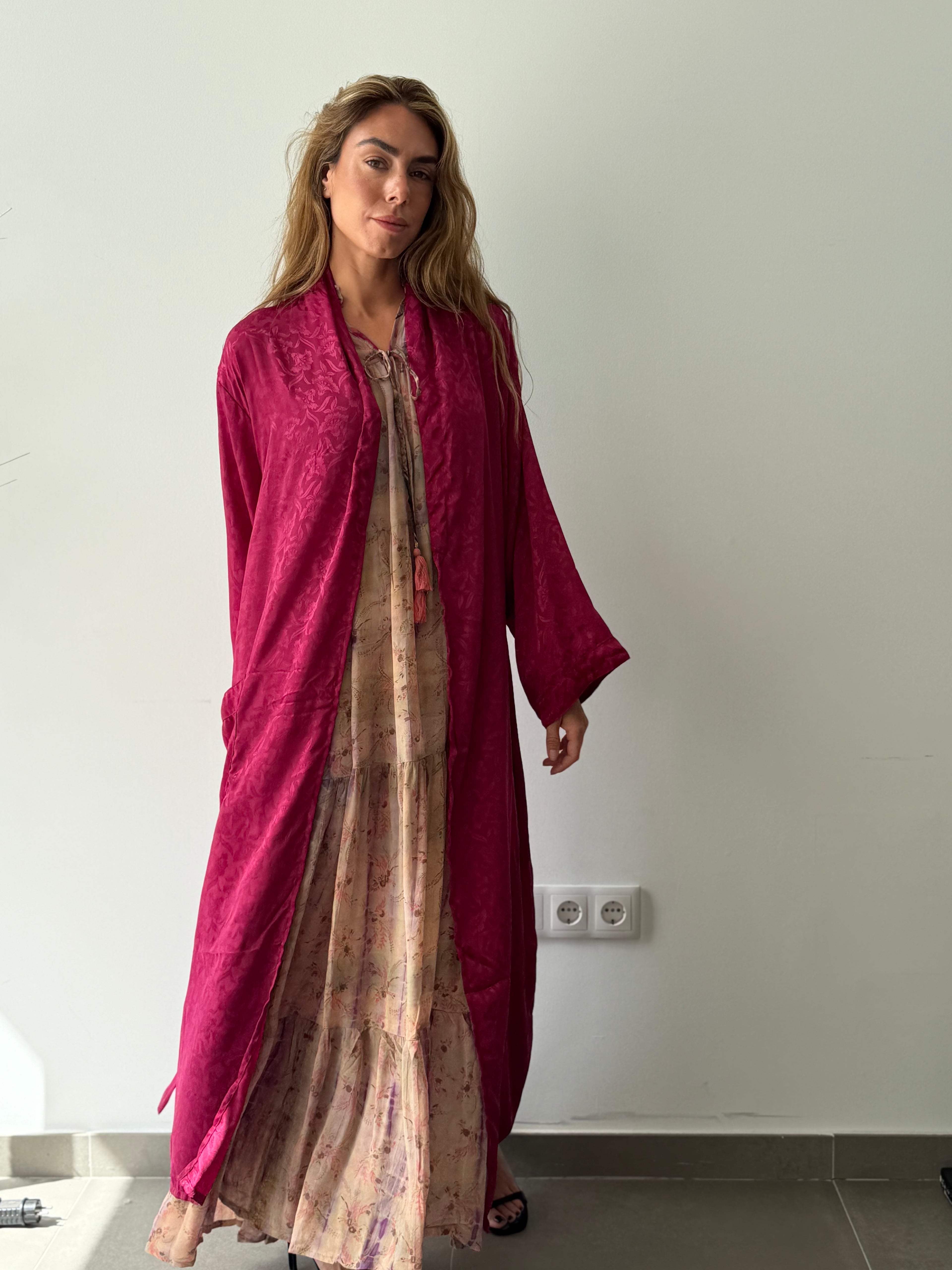 KIMONO ALBA FRAMBUESA