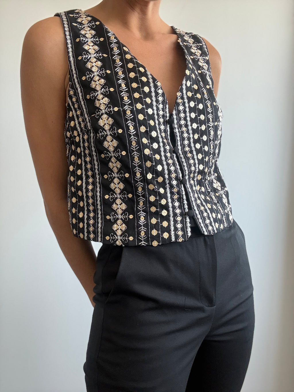 CHALECO SIRMIONE NEGRO