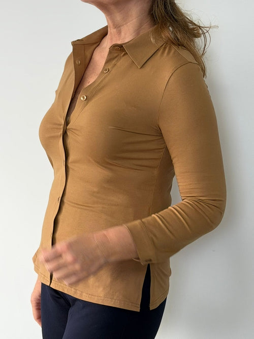 CAMISA AFRODISIA CAMEL