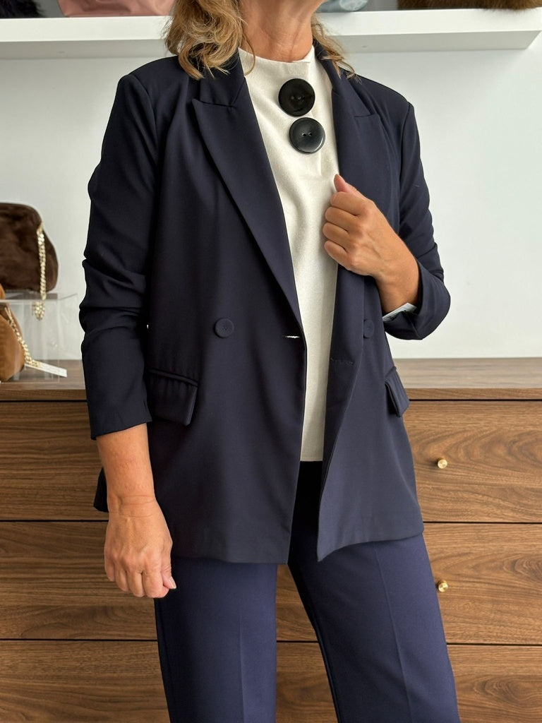 CHAQUETA SMOKING MARINO