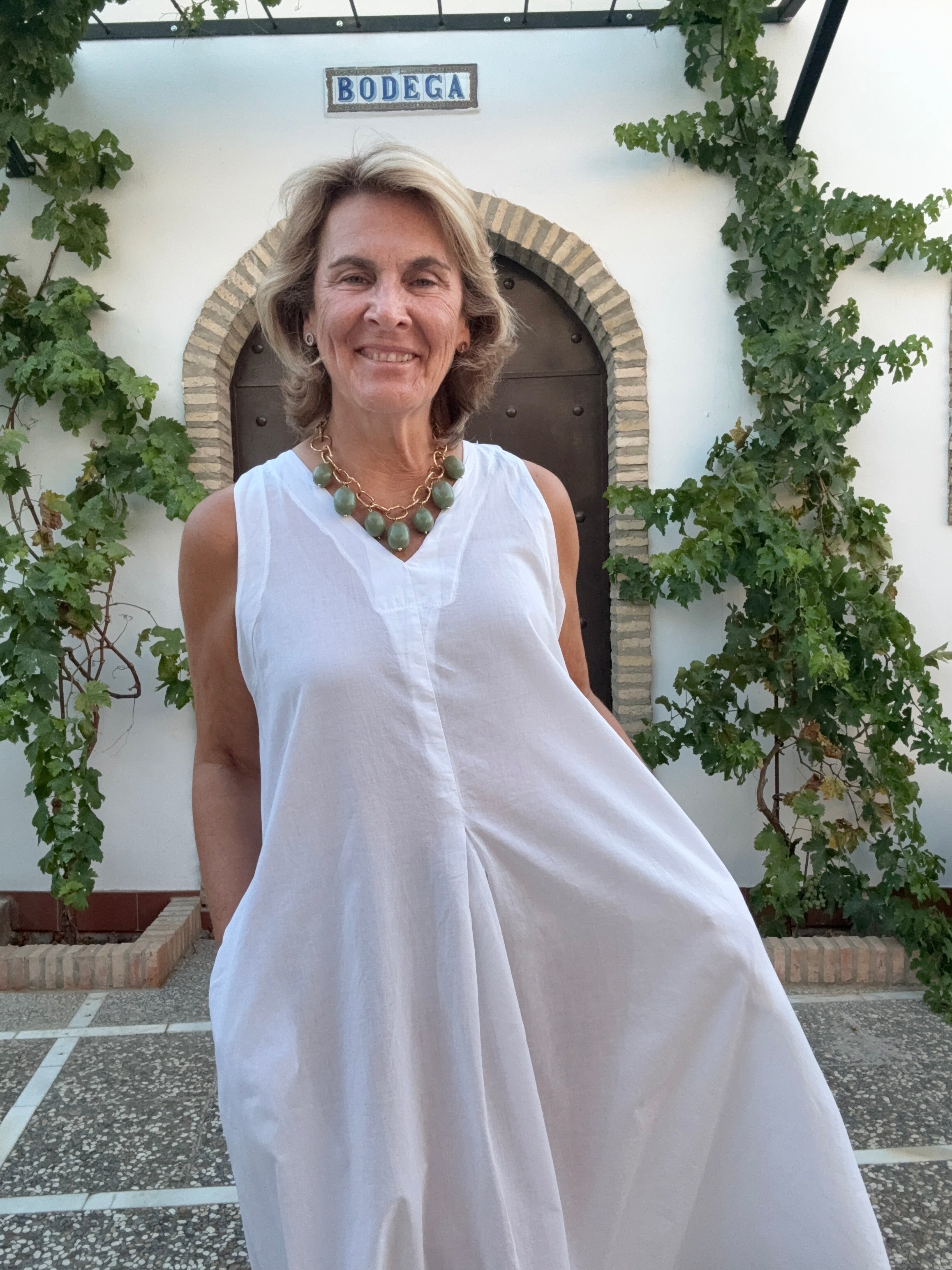 VESTIDO VÉRTICE BLANCO