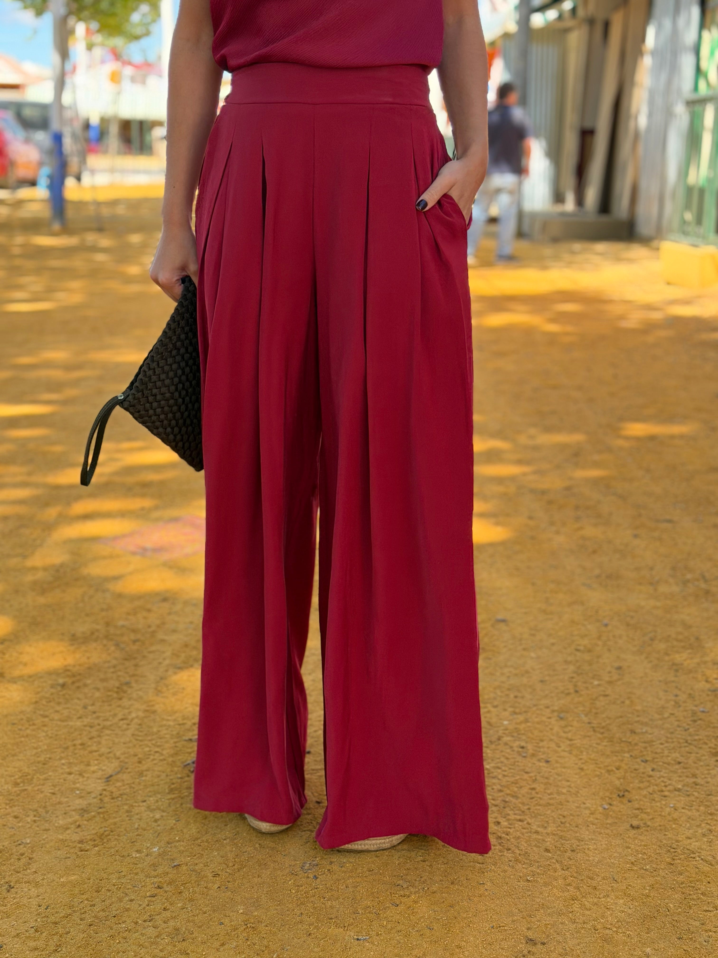 PANTALÓN NAMI BURDEOS