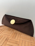 BOLSO FILIGRANA BOTÓN MARRÓN