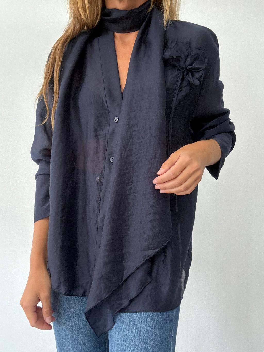 BLUSA ZAMA MARINO