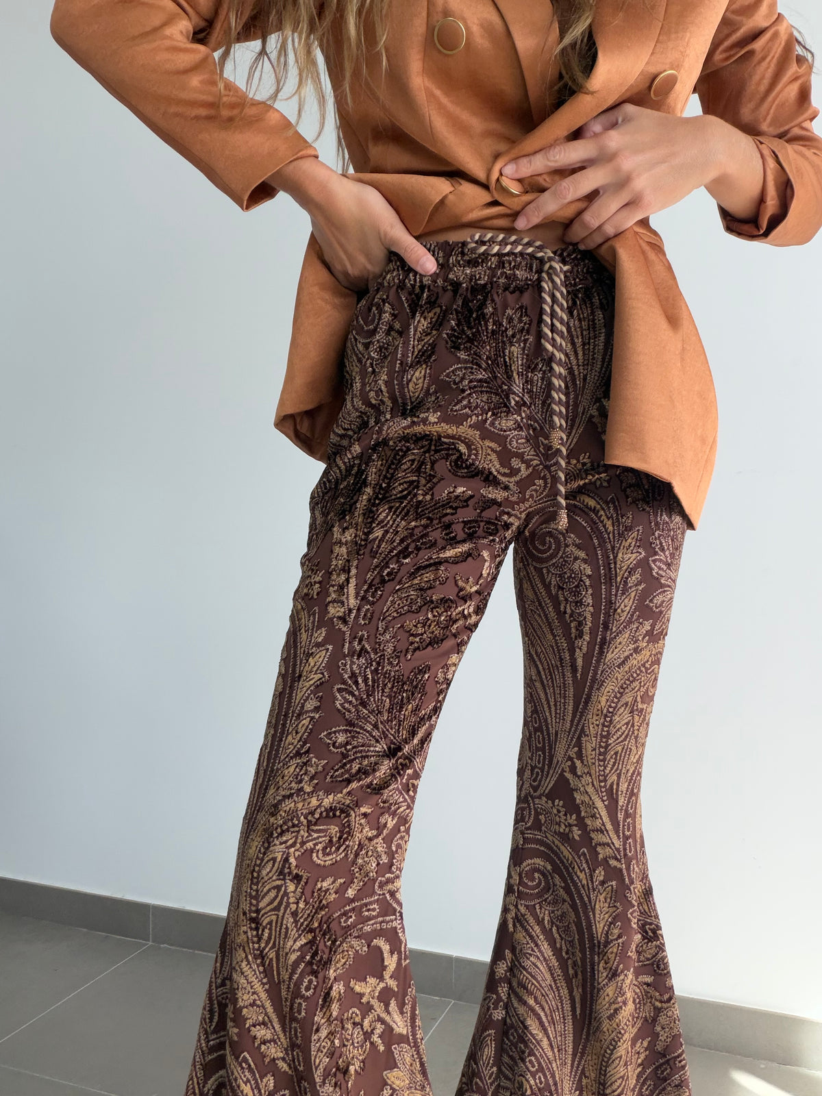 PANTALON RETRO MARRON