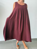 VESTIDO ABANICO  BURDEOS
