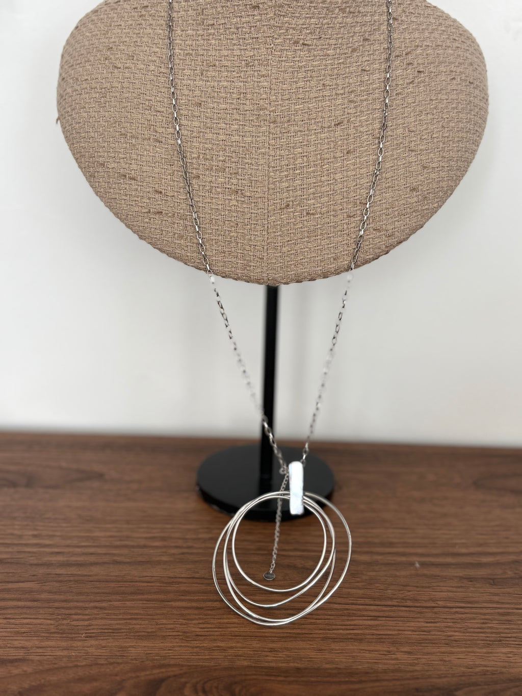 COLLAR  MULTIARO PLATEADO