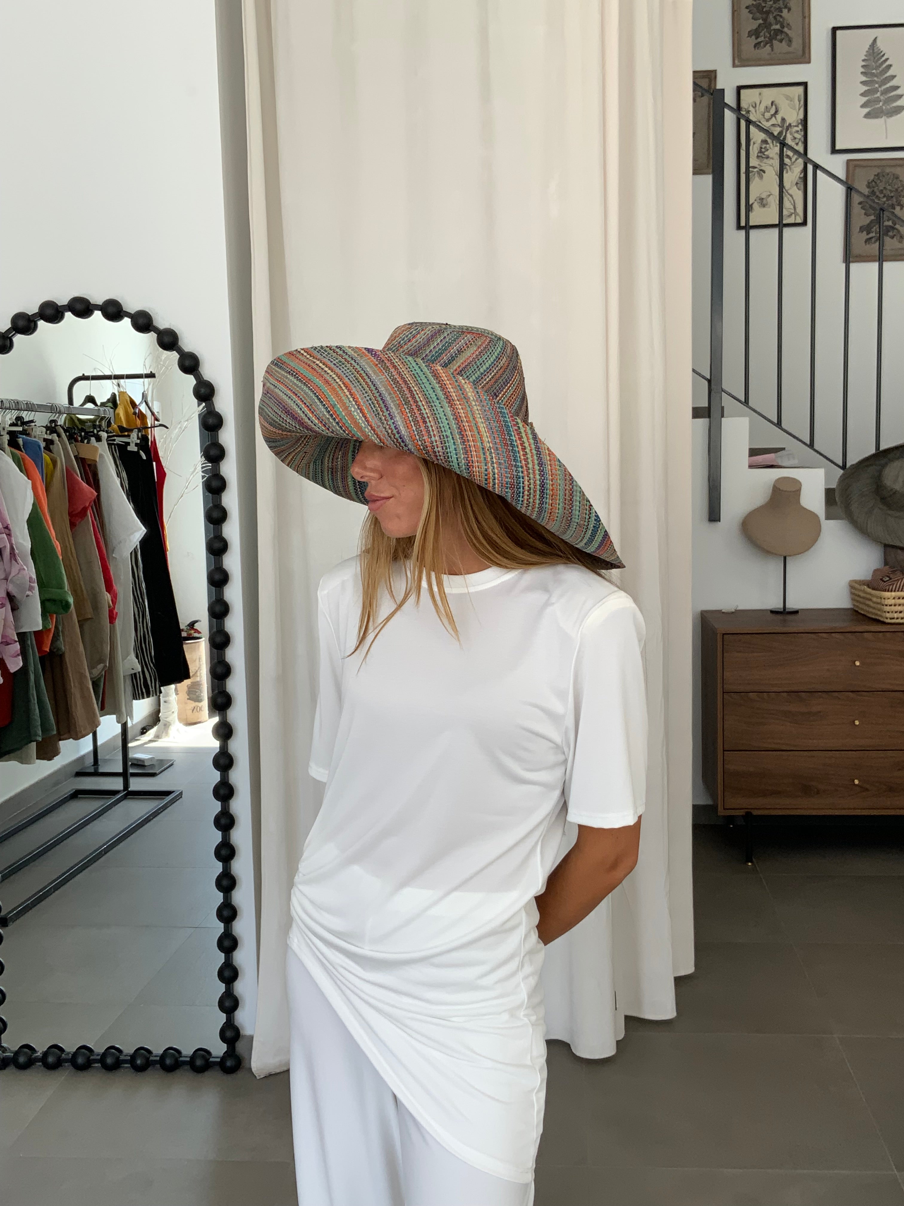 SOMBRERO RAFIA COLORES 9