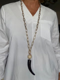 COLLAR DUVA MARRÓN