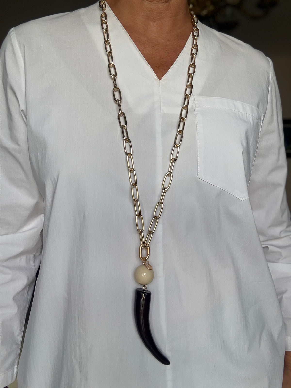 COLLAR DUVA MARRÓN