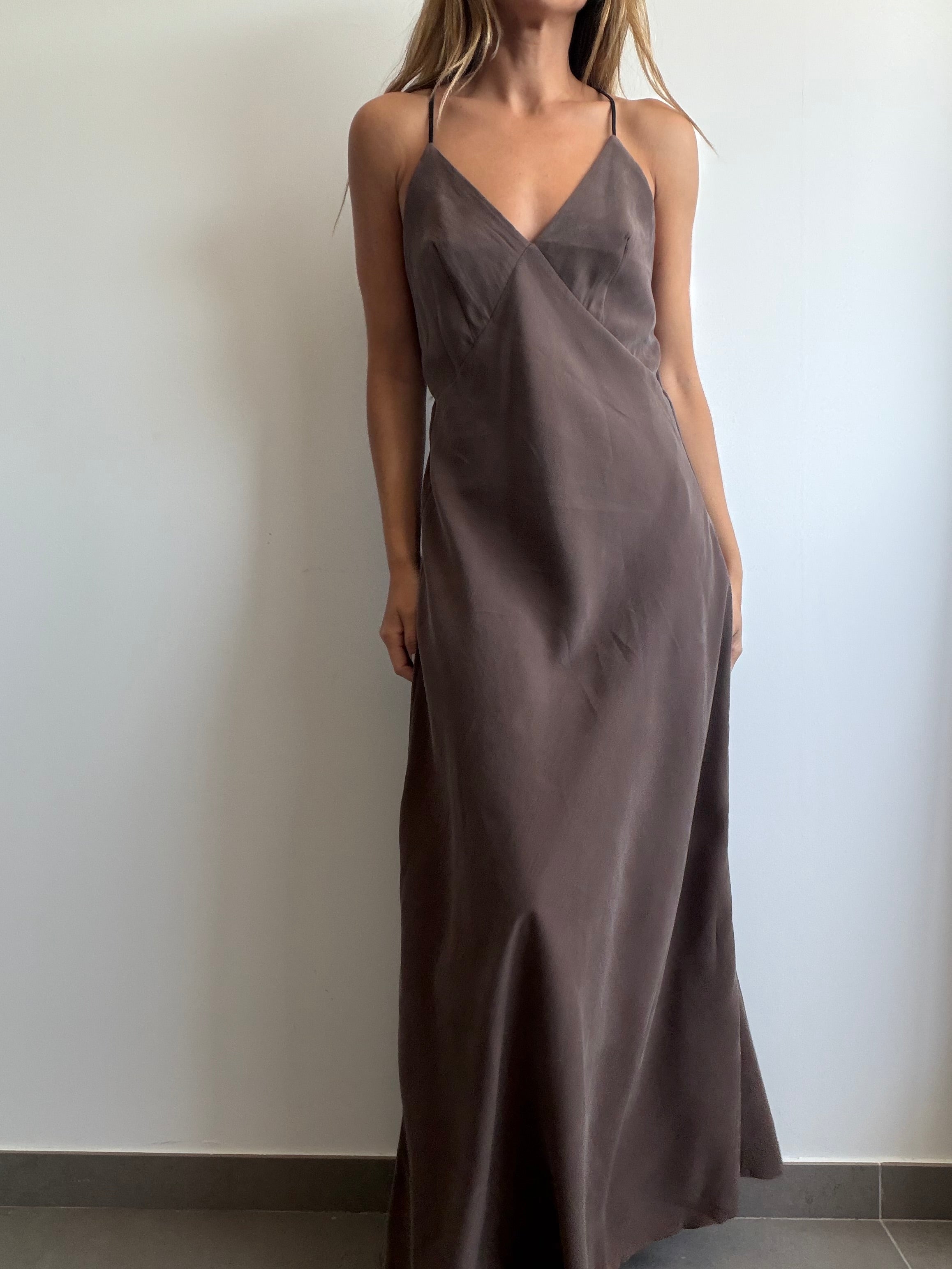 VESTIDO CASIA MARRÓN