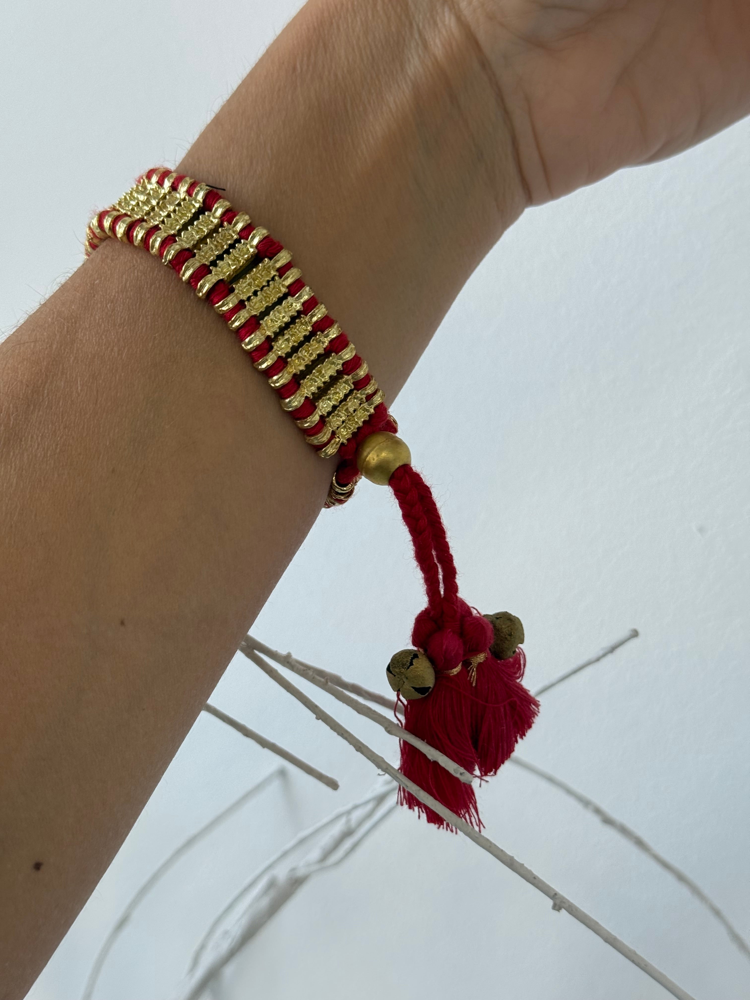 PULSERA DANAICA ROJO