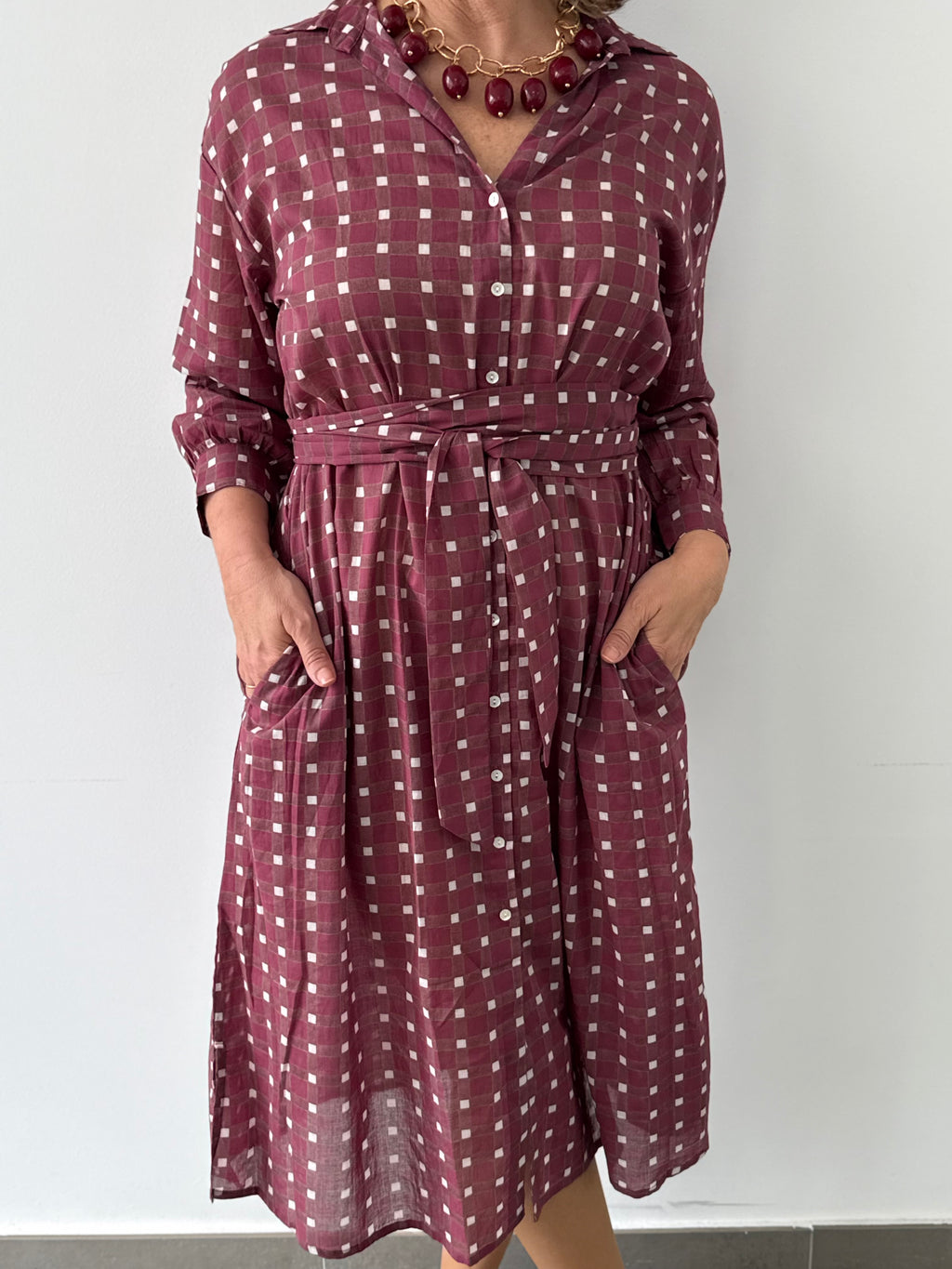 VESTIDO VALKIRIA BURDEOS