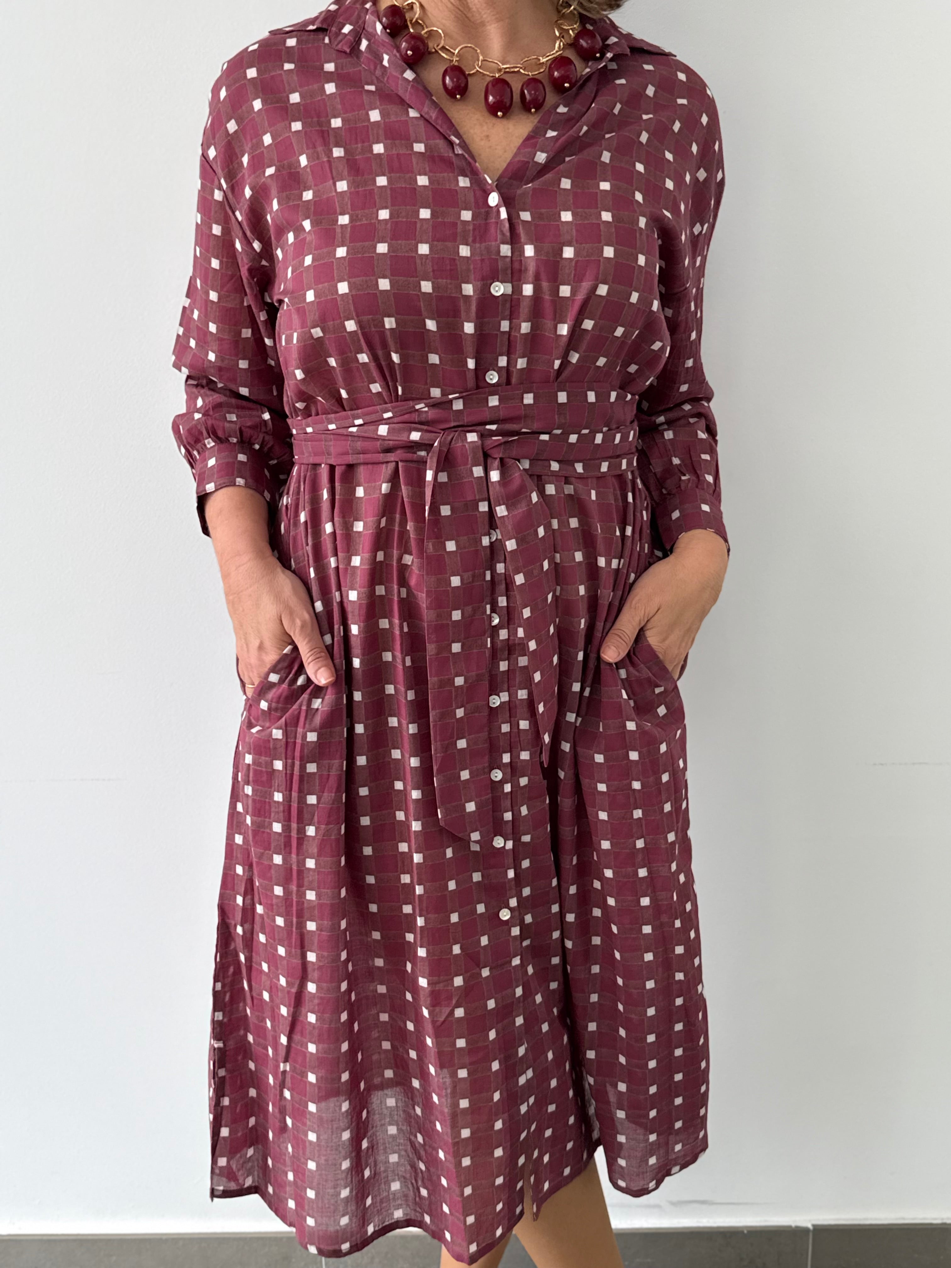 VESTIDO VALKIRIA BURDEOS