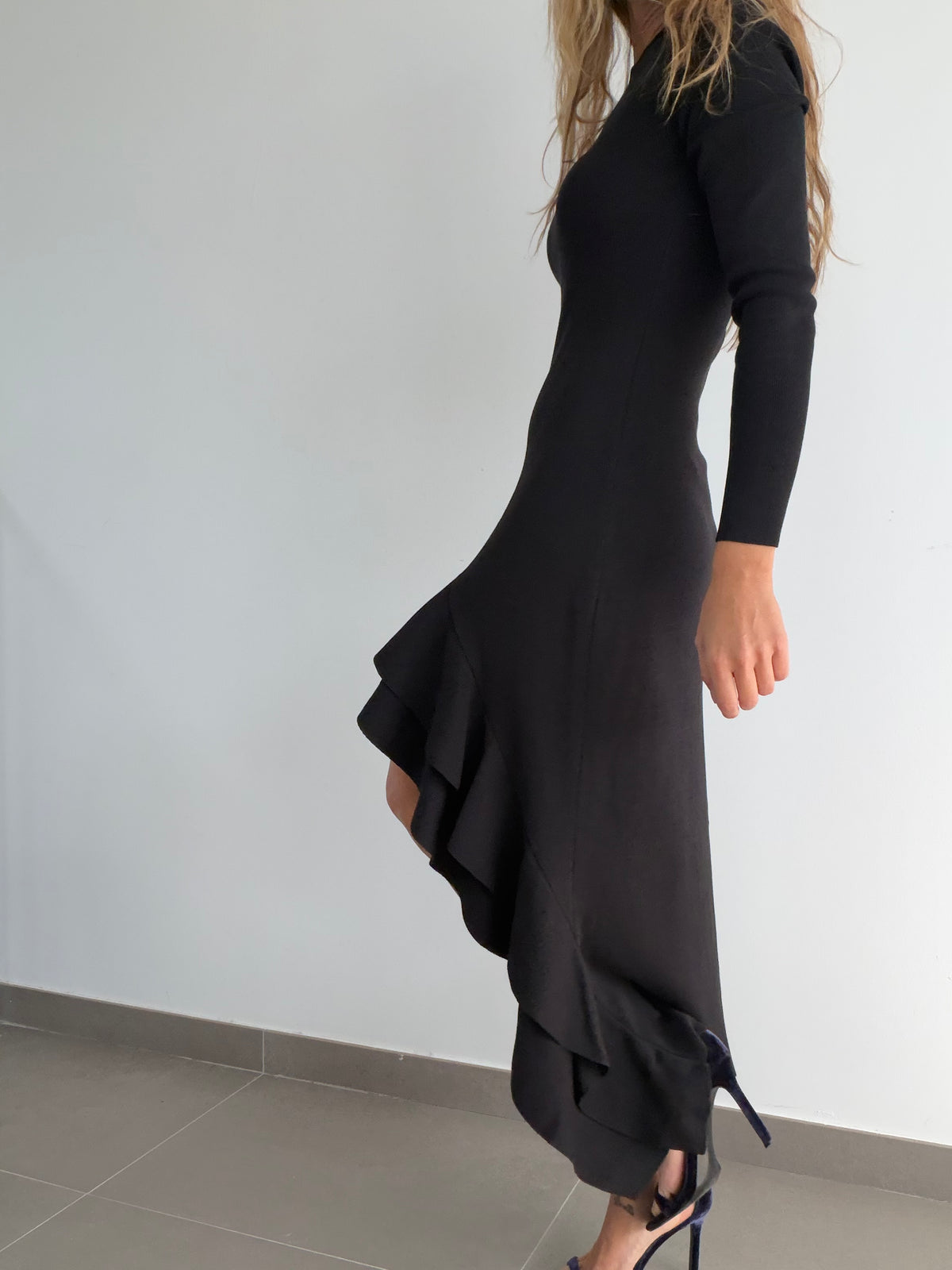 VESTIDO VUELO NEGRO