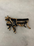 BROCHE MANTIS NEGRO
