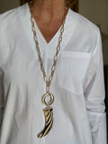 COLLAR CUERNO CEBRA