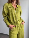 CHAQUETA ODESA PISTACHO