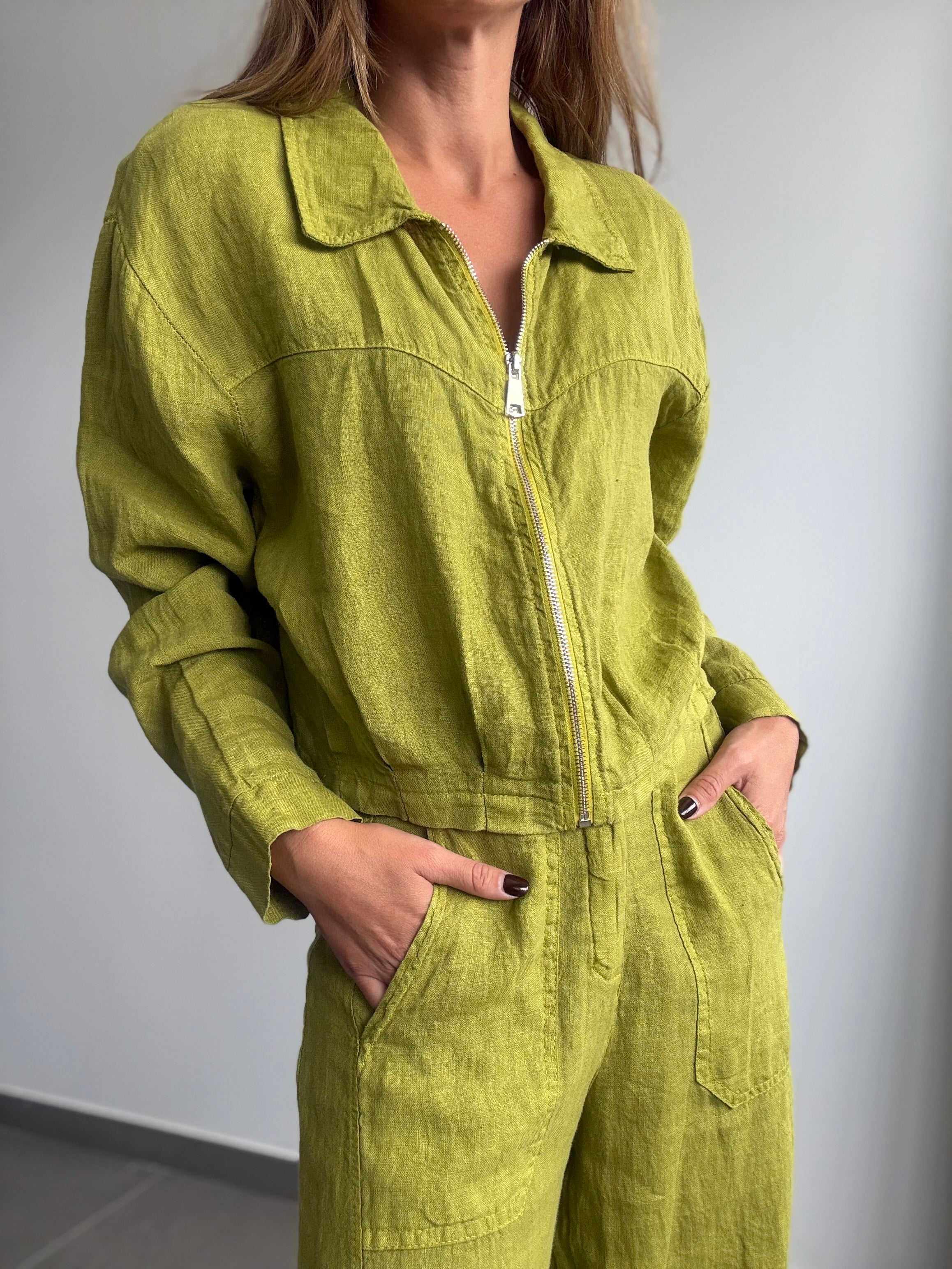 CHAQUETA ODESA PISTACHO