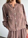 CAMISA SERILDA CHOCOLATE