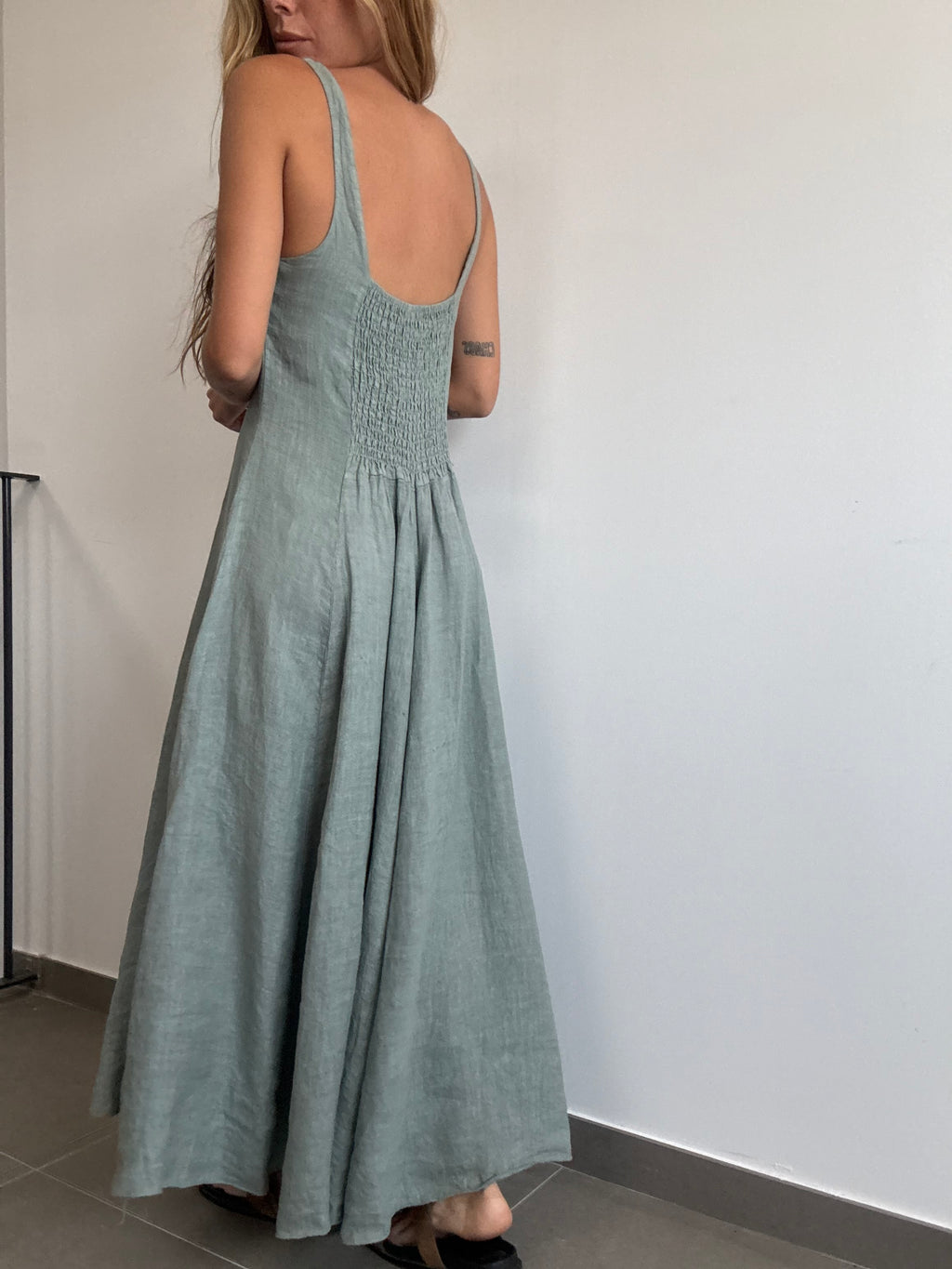 VESTIDO JULIETA KAKI